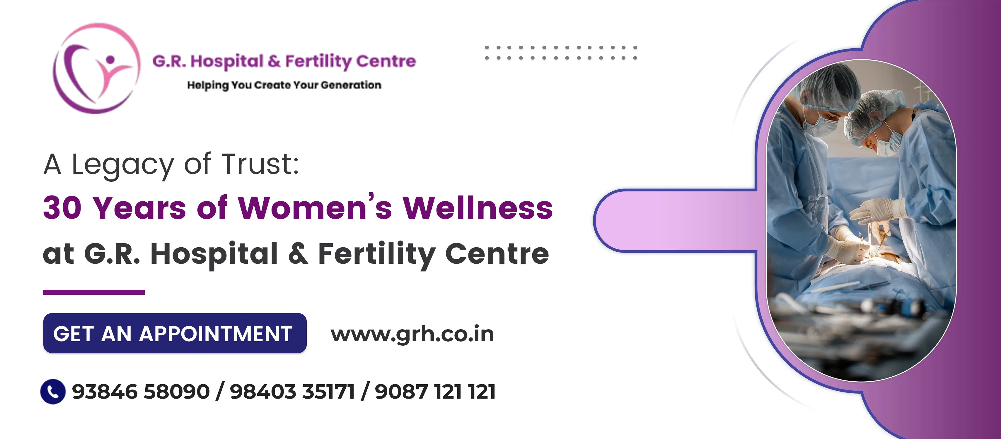 A Legacy of Trust: 30 Years of Women’s Wellness at G.R. Hospital & Fertility Centre