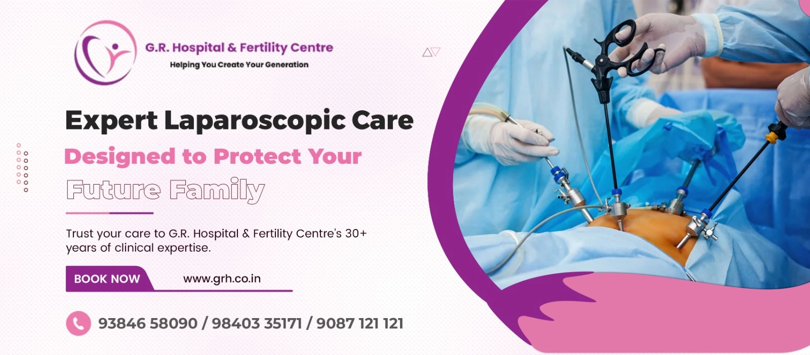 Say Goodbye to Fibroids and Ovarian Cysts: Advanced Lap Surgery at G.R. Hospital & Fertility Centre