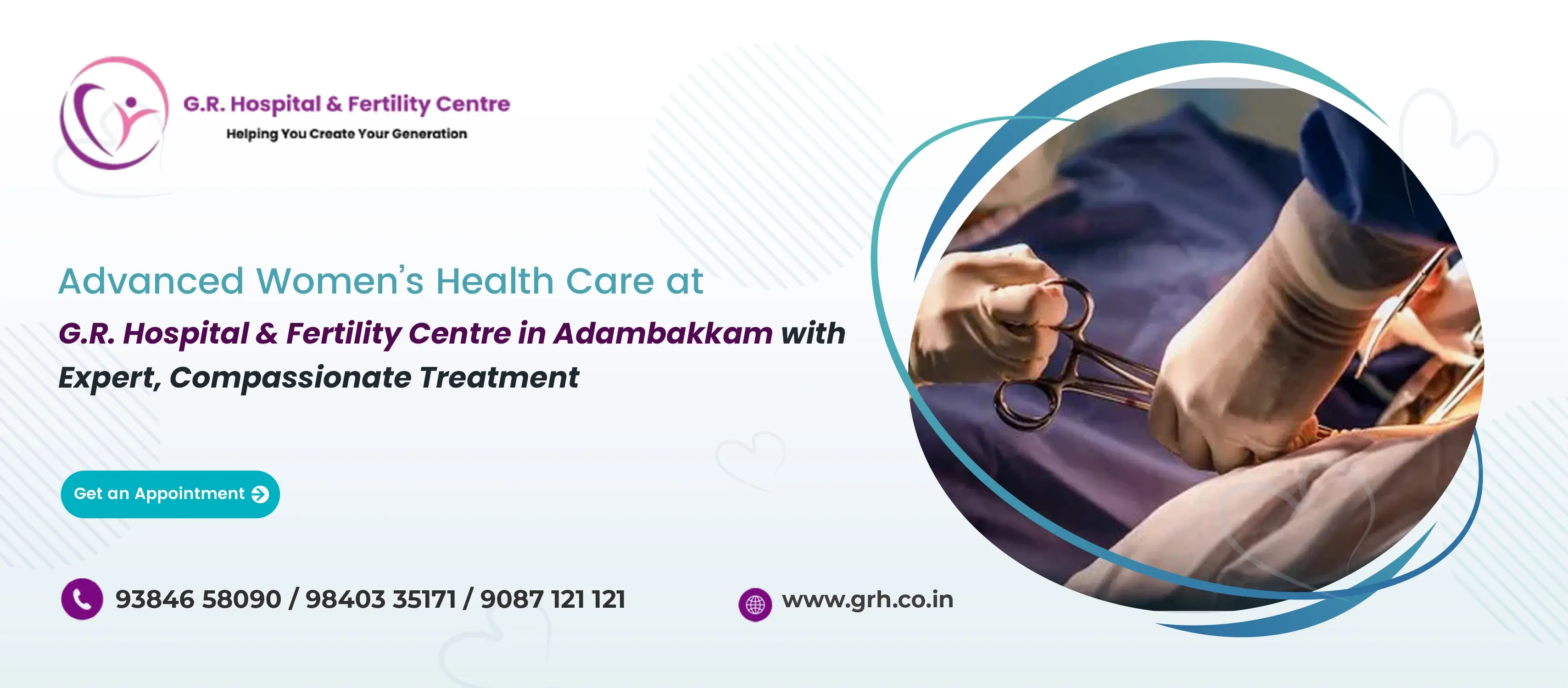 Advanced Women’s Health Care at G.R. Hospital & Fertility Centre in Adambakkam with Expert, Compassionate Treatment Advanced Women’s Health Care at G.R. Hospital & Fertility Centre in Adambakkam with Expert, Compassionate Treatment