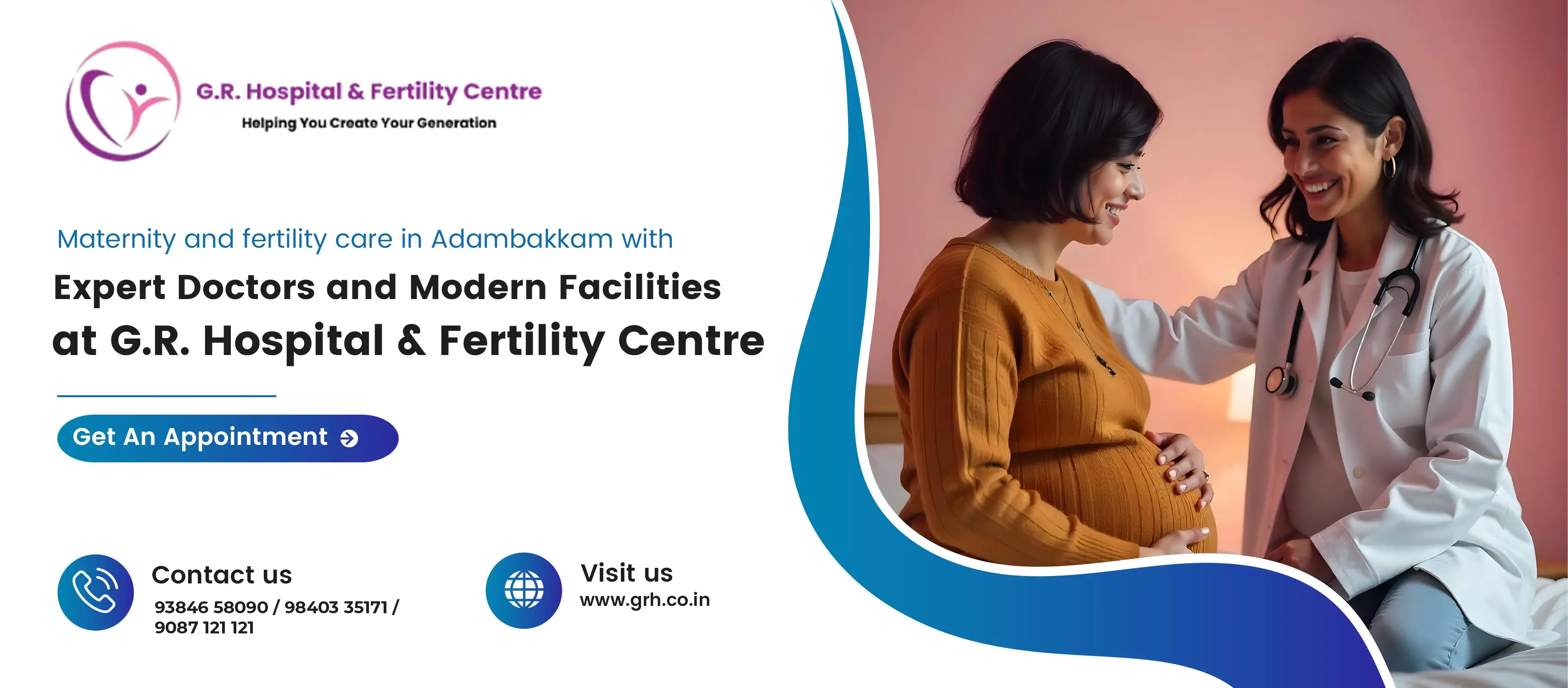 Maternity and fertility care in Adambakkam with expert doctors and modern facilities at G.R. Hospital & Fertility Centre Maternity and fertility care in Adambakkam with expert doctors and modern facilities at G.R. Hospital & Fertility Centre